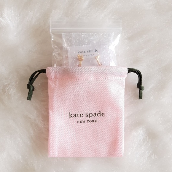 Kate Spade ♠️ House Cat Mouse Huggies Earrings - Picture 5 of 5